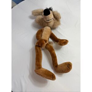 VTG 1971 Mighty Star Warner Bros Wile E Coyote Poseable Wired LARGE Plush 30”